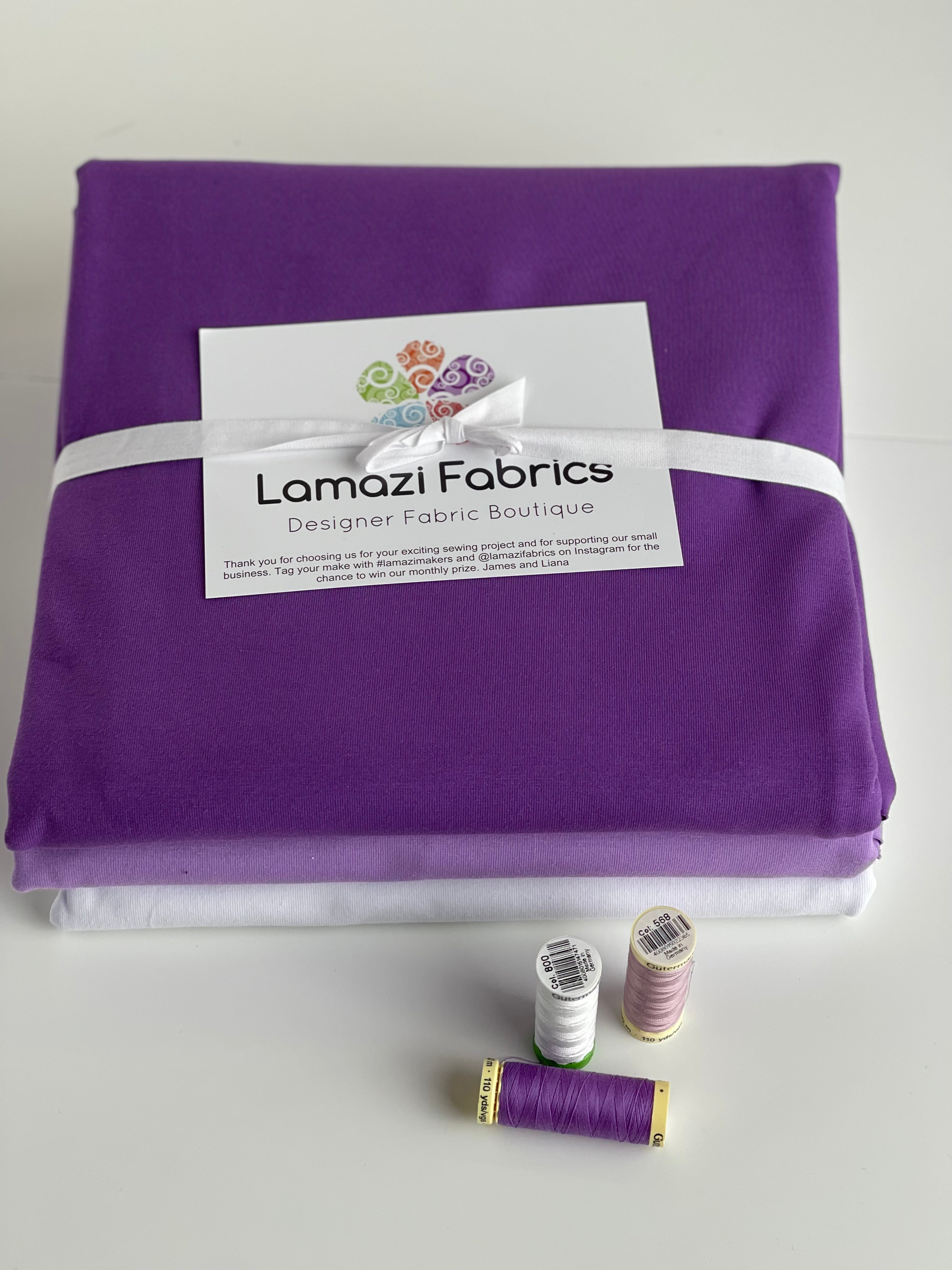 Colour Bundles - Lavender Field Essential Chic Cotton Jersey Fabrics
