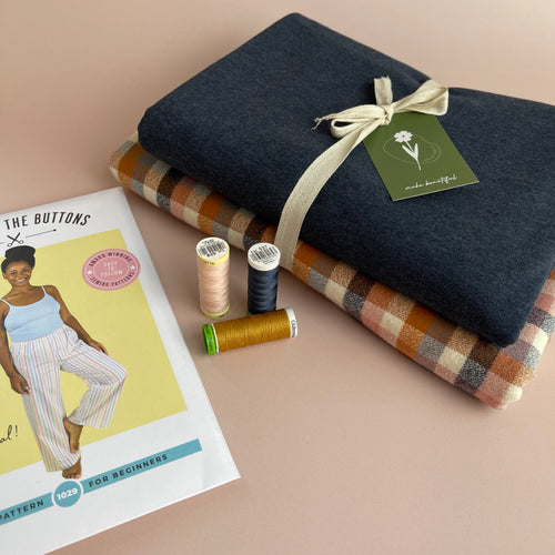 Limited Edition - Luxury Eco Pyjama Kit with Nutmeg Flannel