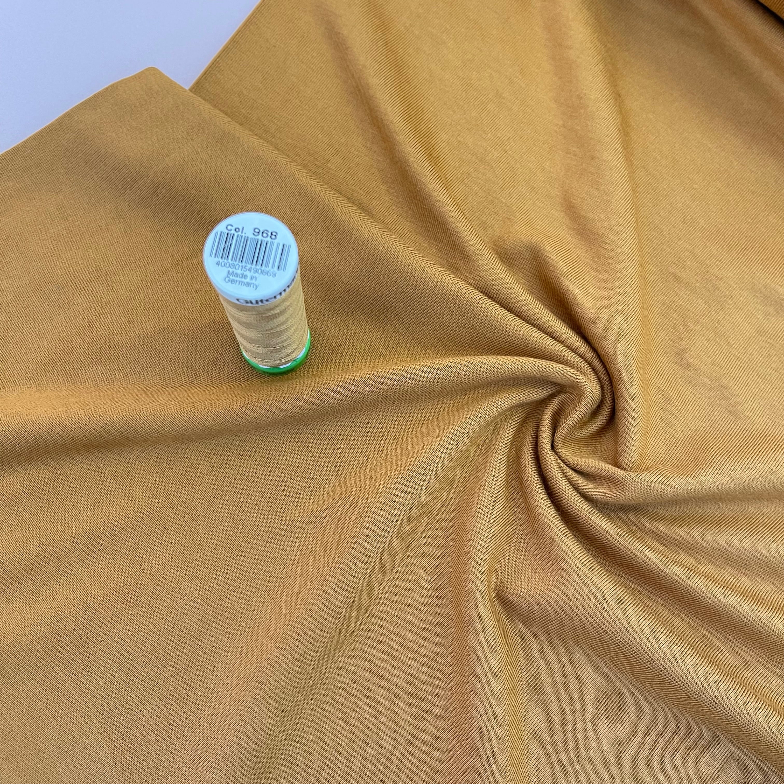 Bliss Mustard Jersey Fabric with TENCEL™ Modal Fibres
