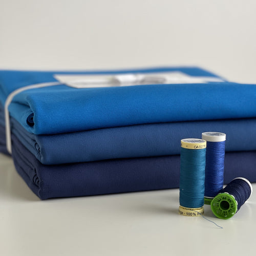 Colour Bundles - Blue Ocean Essential Chic Cotton Jersey Fabrics