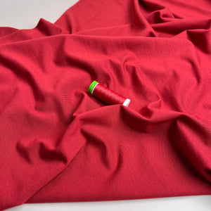Lush in Red Jersey Fabric with TENCEL™ Lyocell Fibres
