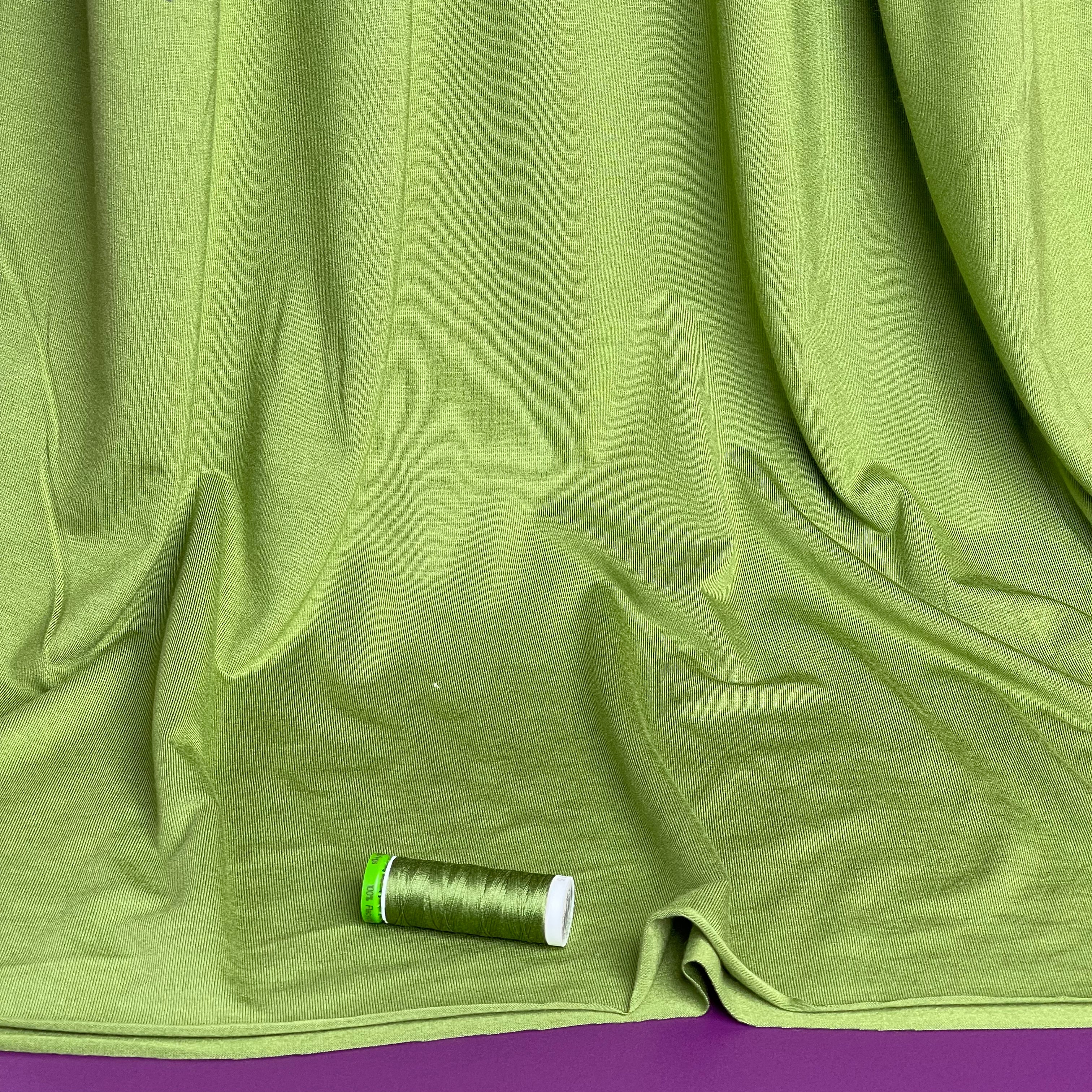 Bliss Moss Green Jersey Fabric with TENCEL™ Modal Fibres