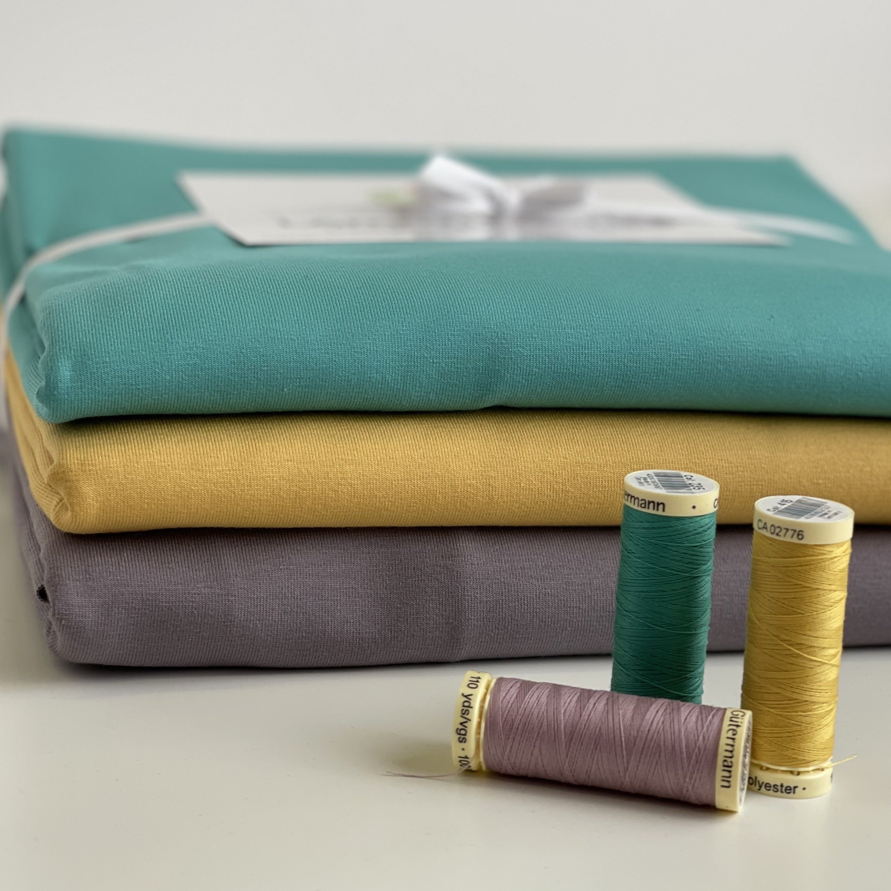 Colour Bundles - Caribbean Sunset Essential Chic Cotton Jersey Fabrics