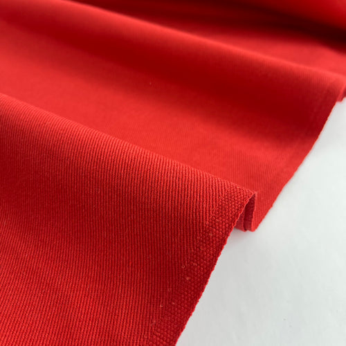 REMNANT 2.08 Meters - Robert Kaufman - Red (Garnet Brown) Ventana Cotton Twill Fabric