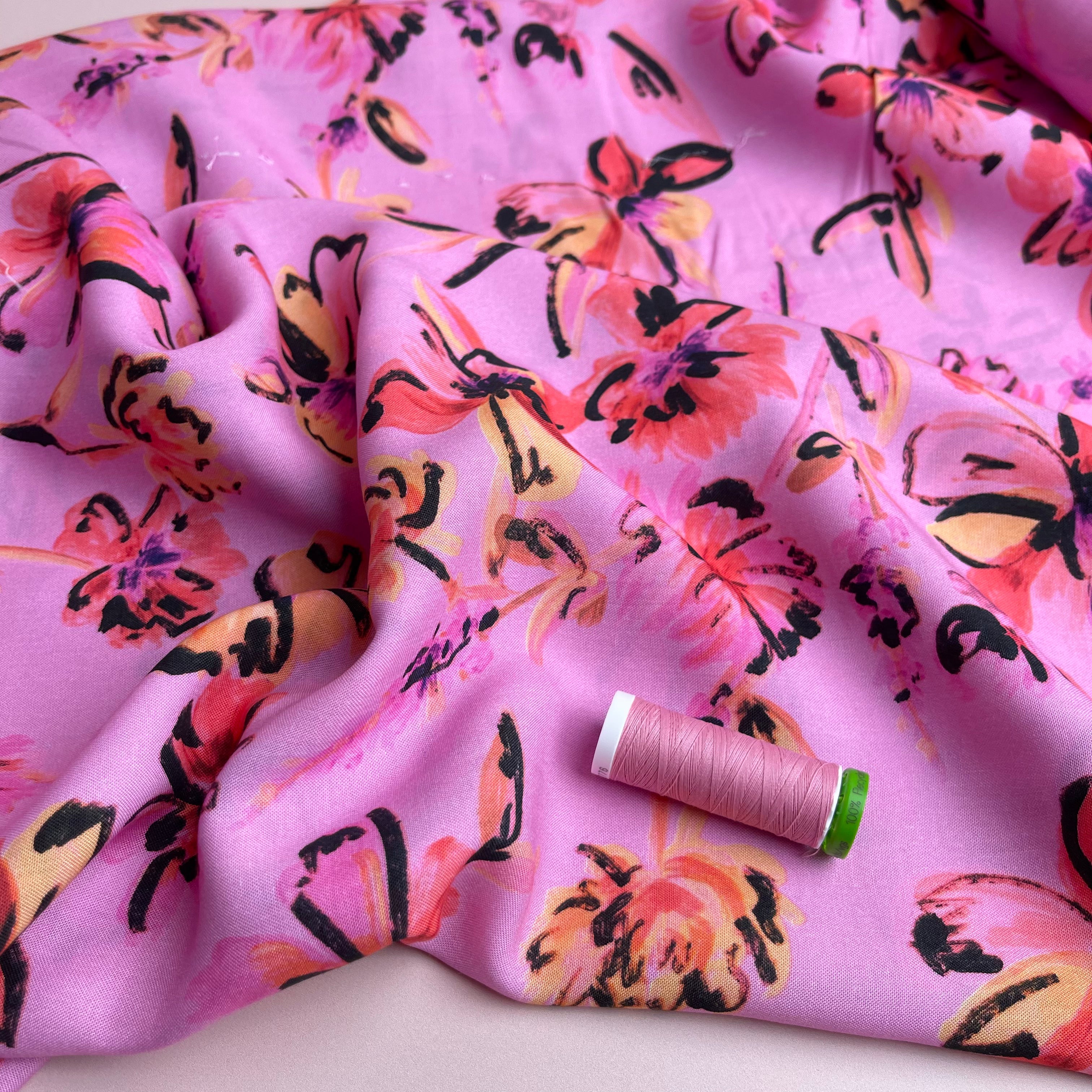 Pink Flowers with TENCEL™ Lyocell Fibres