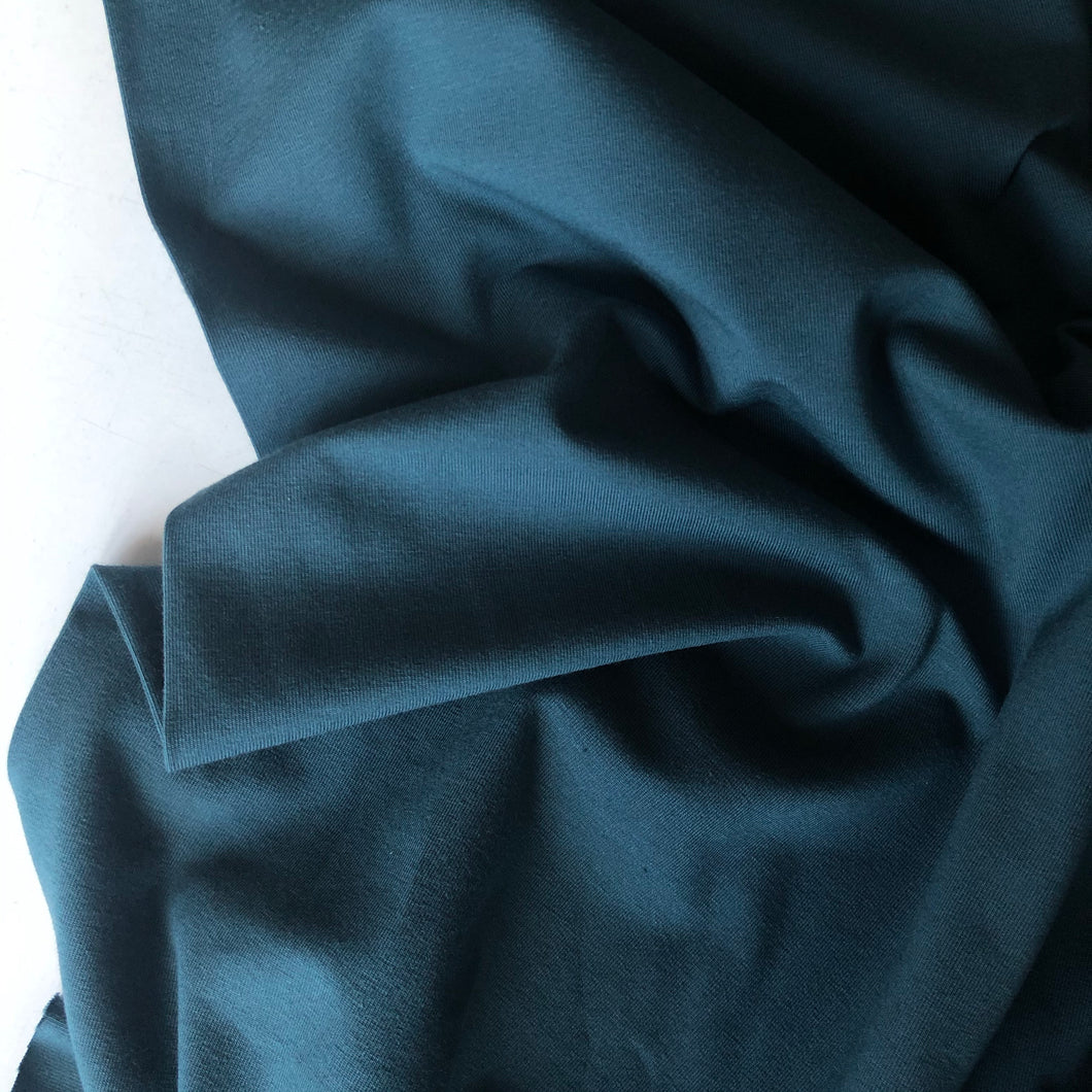 Essential Chic Dark Teal Cotton Jersey Fabric