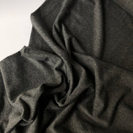 REMNANT 1.34 Metres -  Essential Chic Melange Charcoal Jersey Fabric