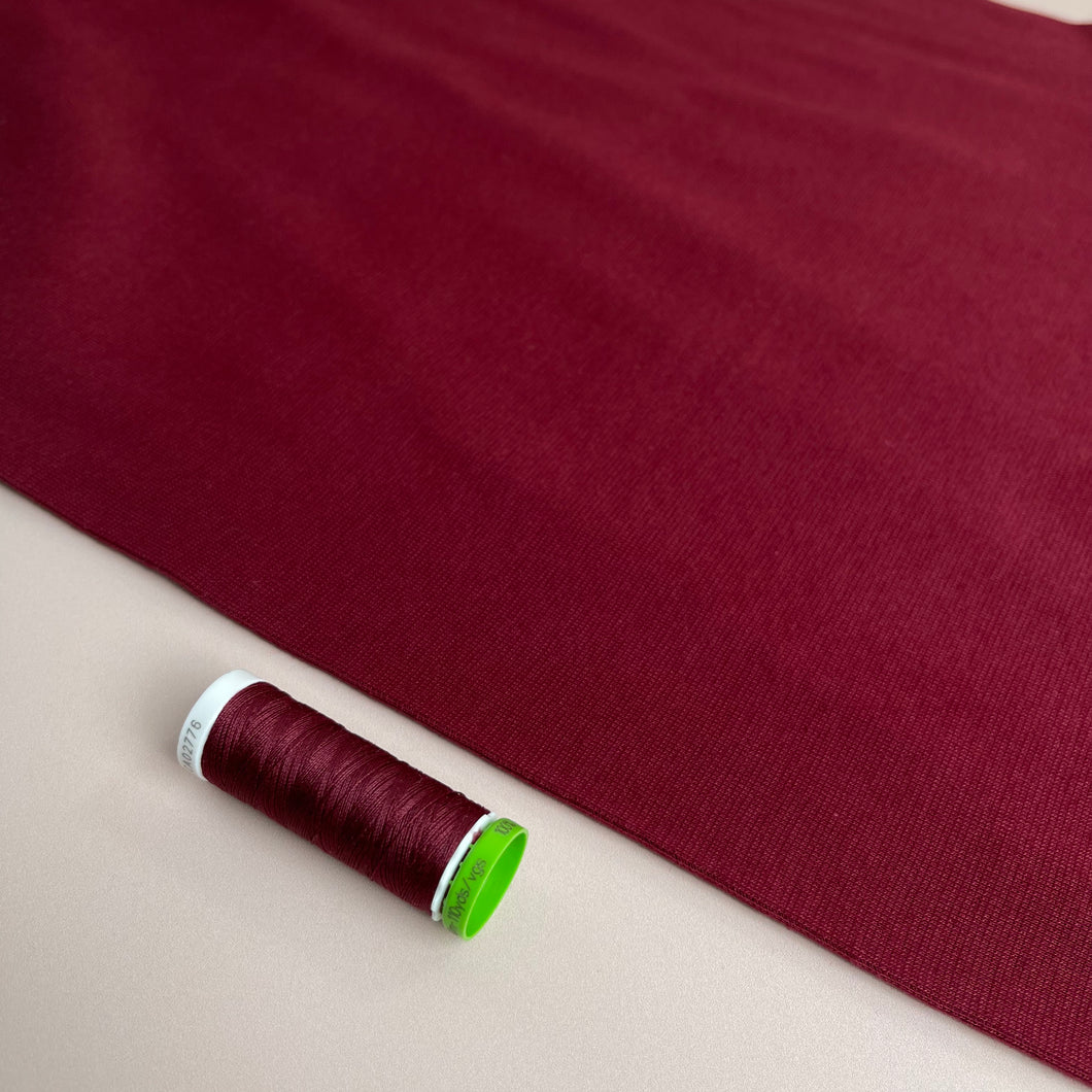 Bordeaux Tubular Cuff Ribbing Fabric