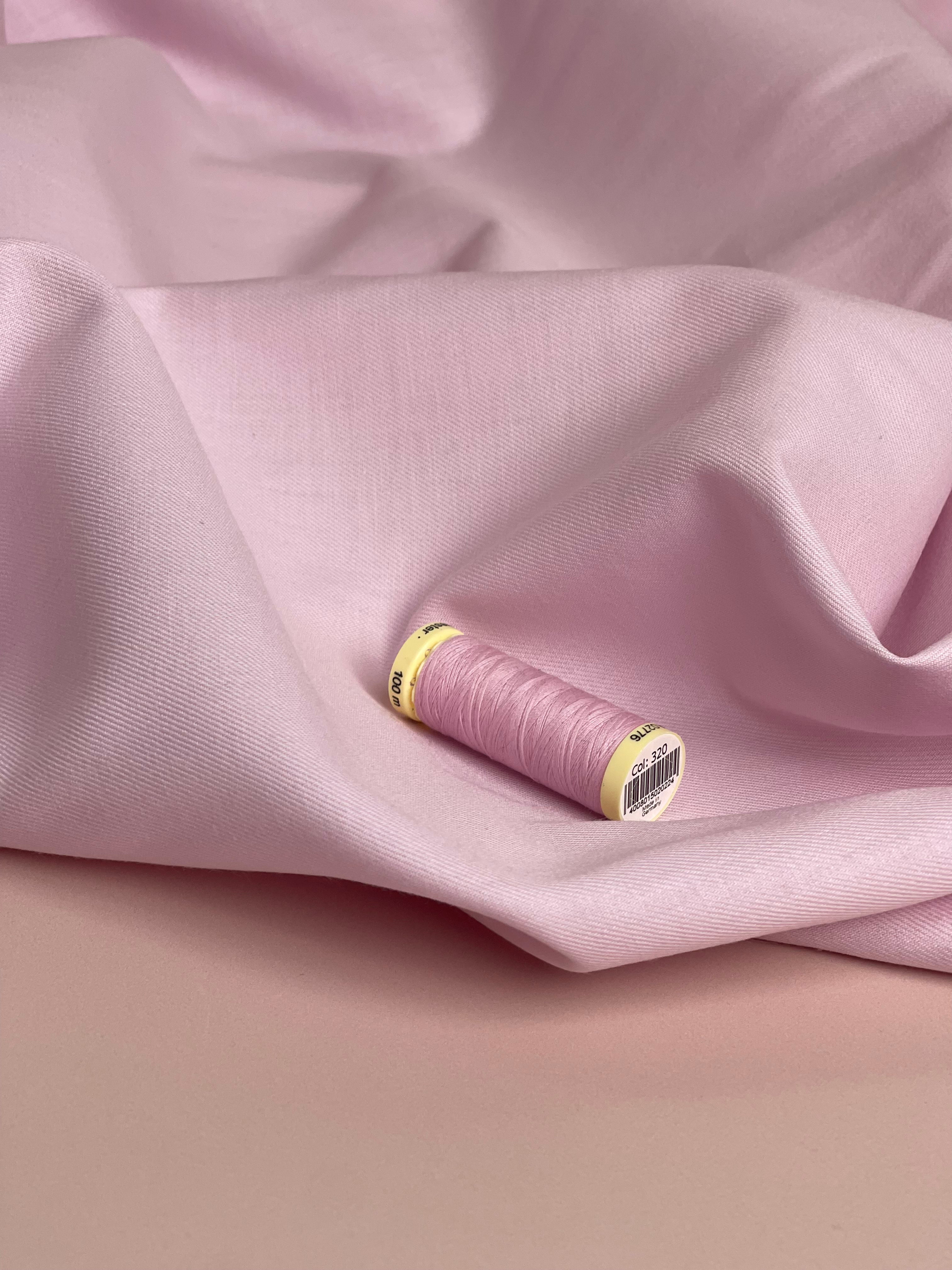 Wool Blend Cotton Twill in Pink