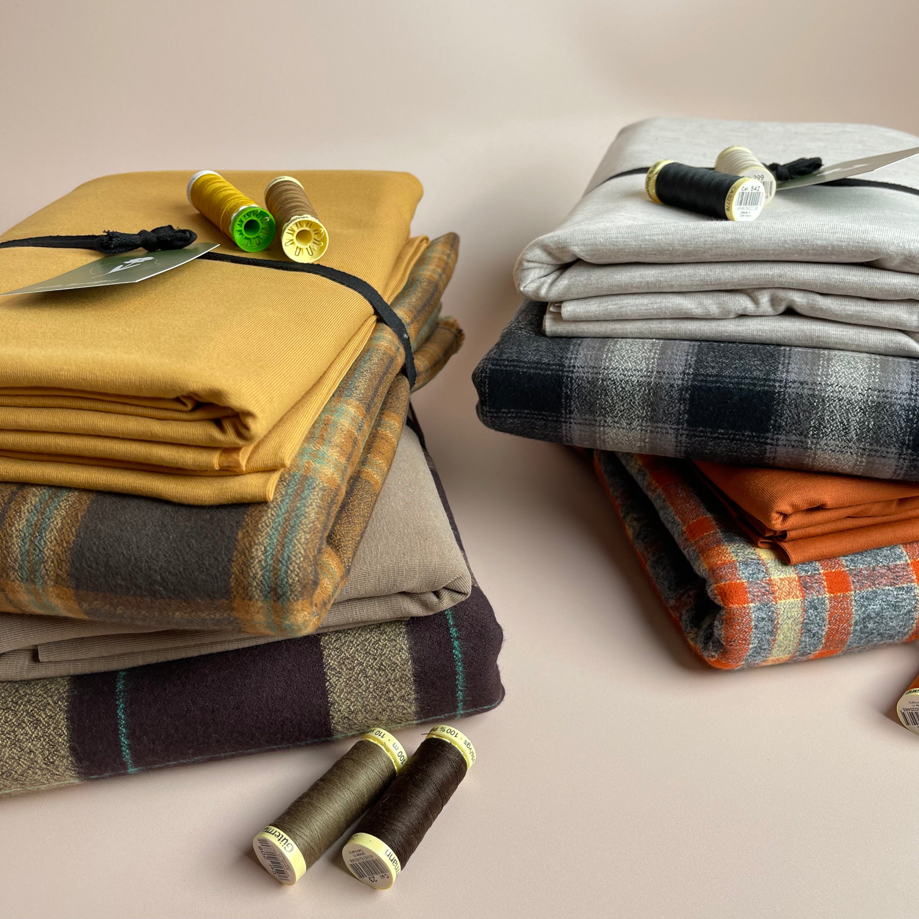 Limited Edition - Luxury Eco Pyjama Kit with Brown Cotton Flannel