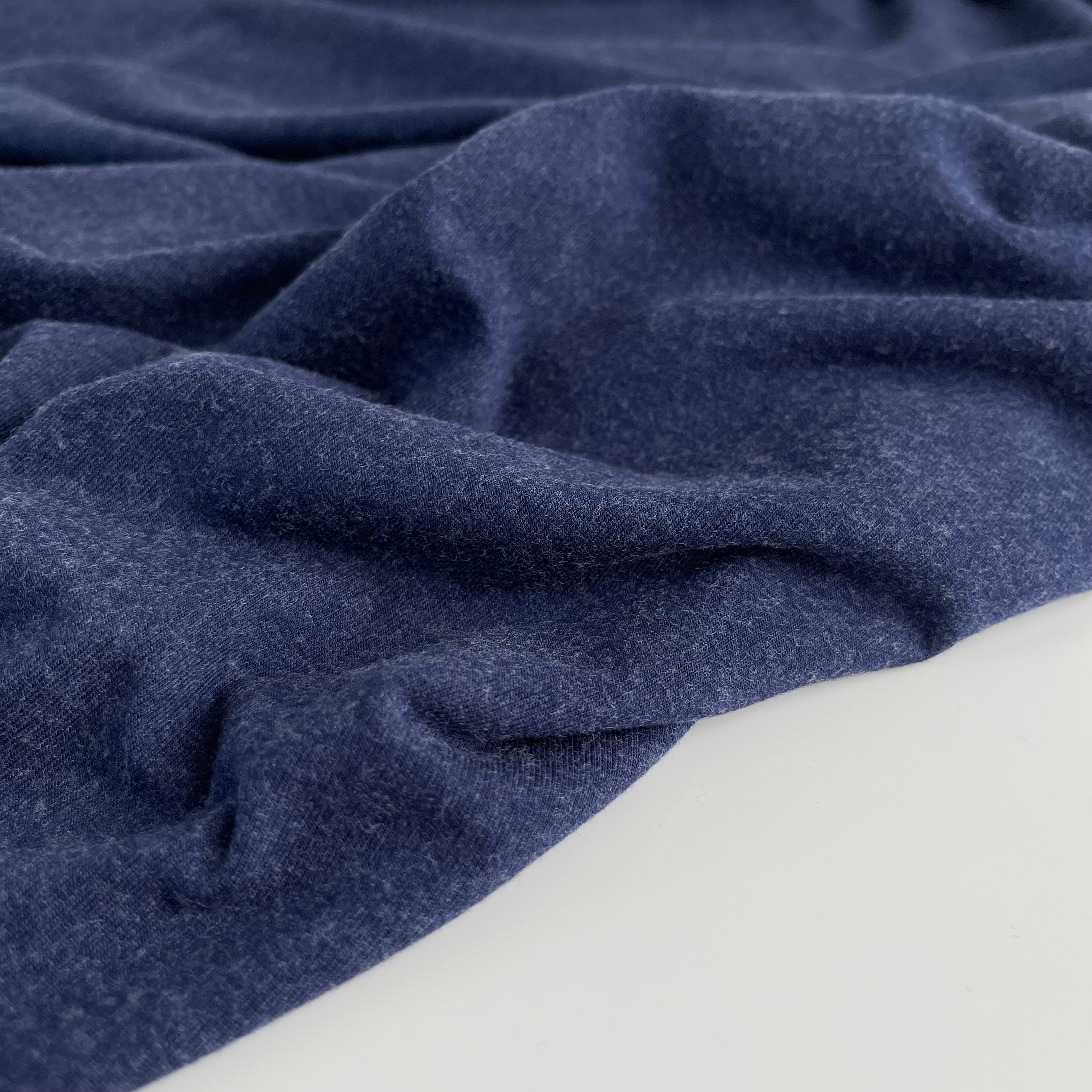Allure Navy Soft Single Knit Fabric