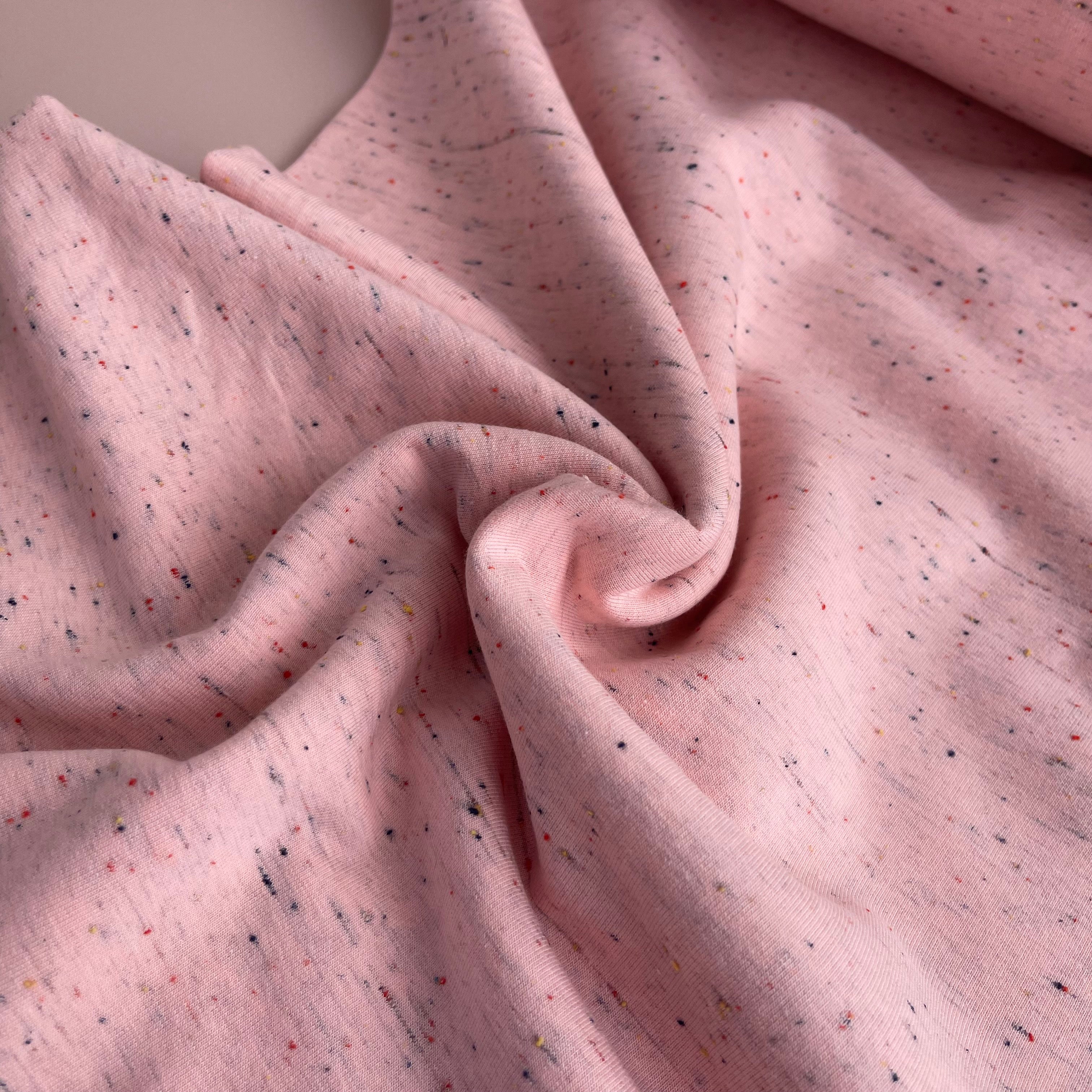 Cosy Colours Light Rose with multi Flecks Sweat-Shirting