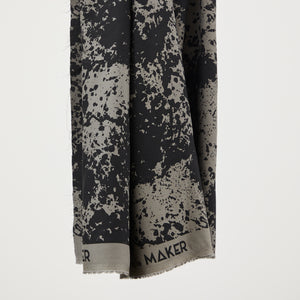 Mind The MAKER - Shadow Splash Calm Grey ECOVERO™ Leia Crepe Fabric