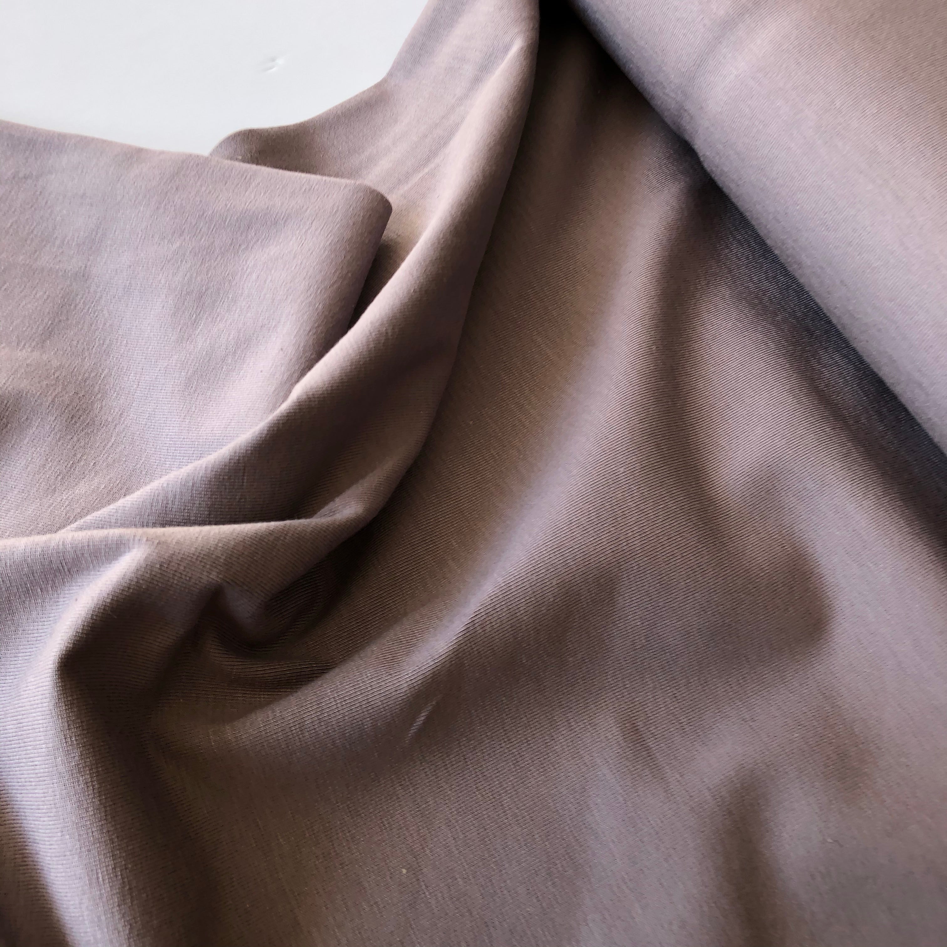 Essential Chic Smokey Mauve Cotton Jersey Fabric