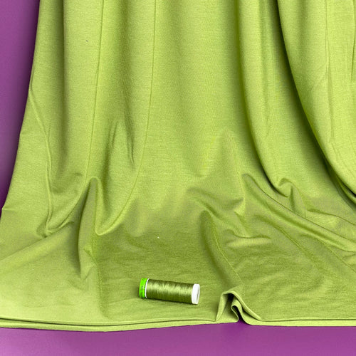 Bliss Moss Green Jersey Fabric with TENCEL™ Modal Fibres