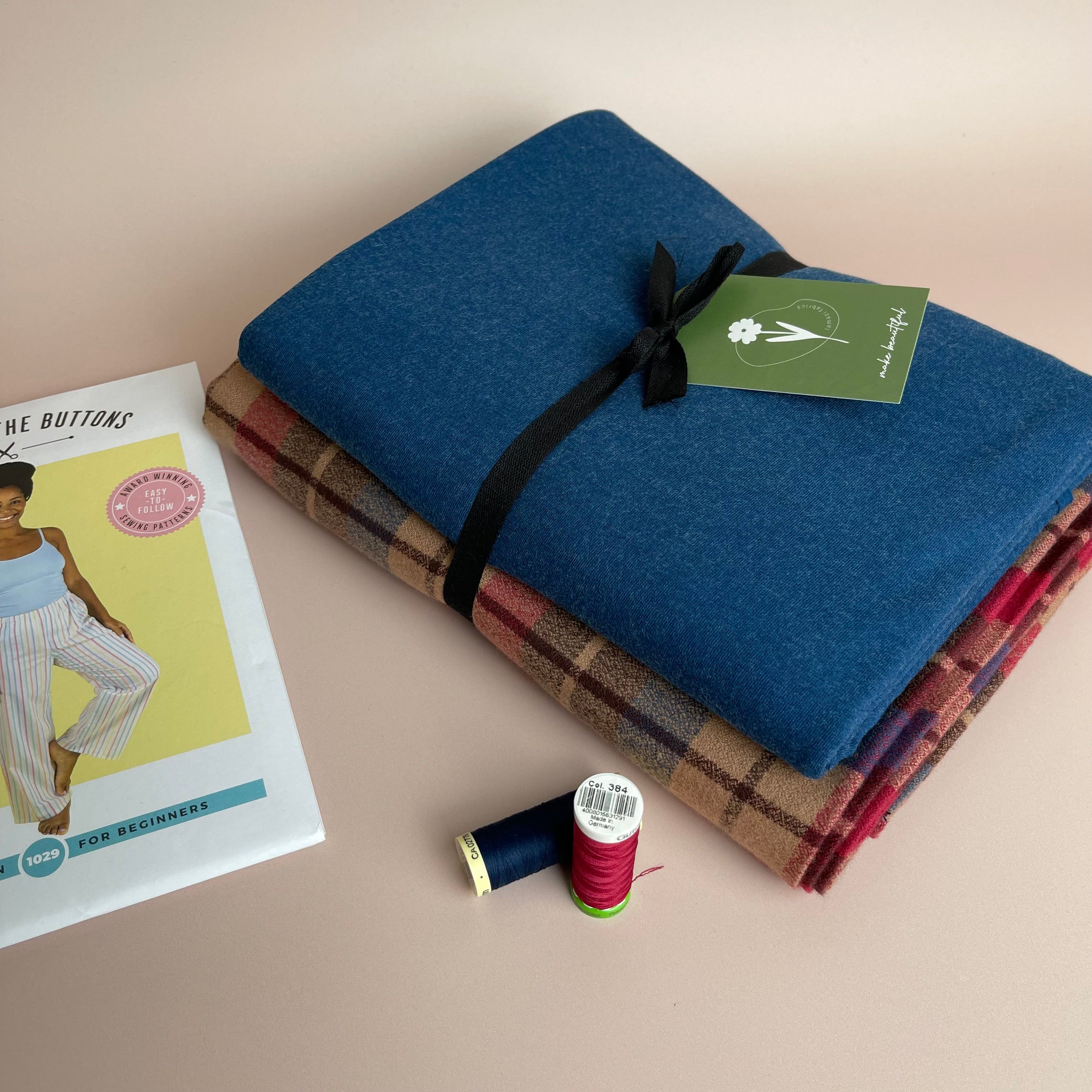 Limited Edition - Luxury Pyjama Kit with Americana Cotton Flannel