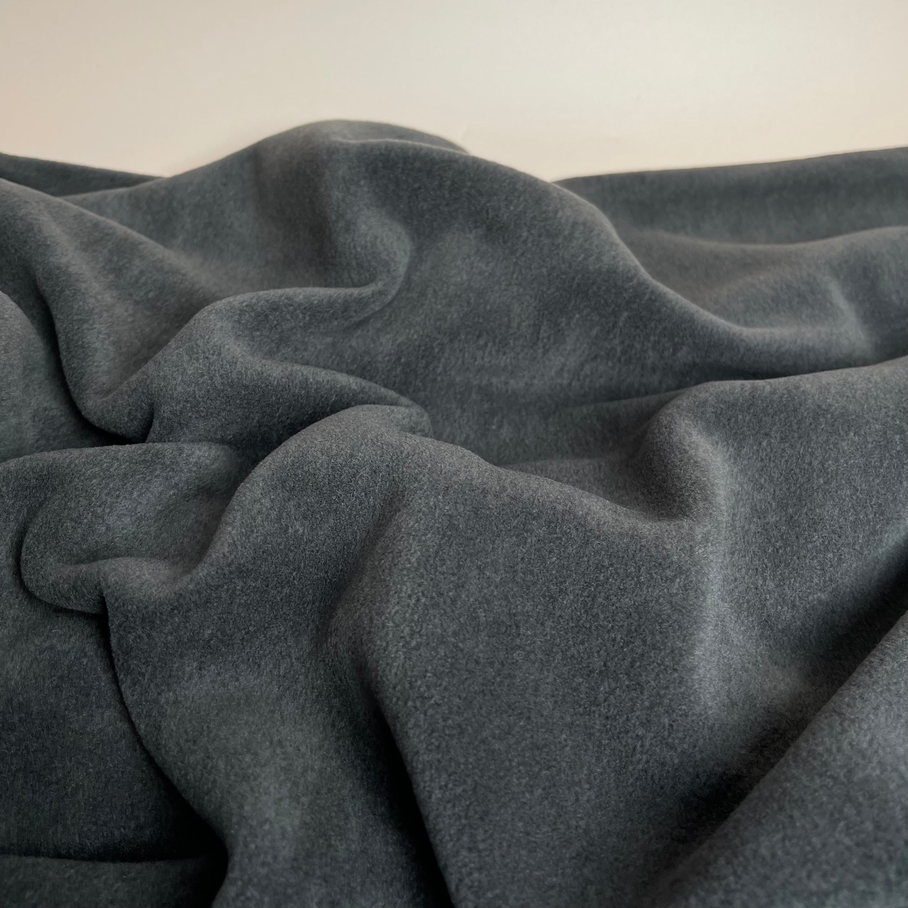Cuddle - Ultra Soft Viscose Fleece in Dark Grey
