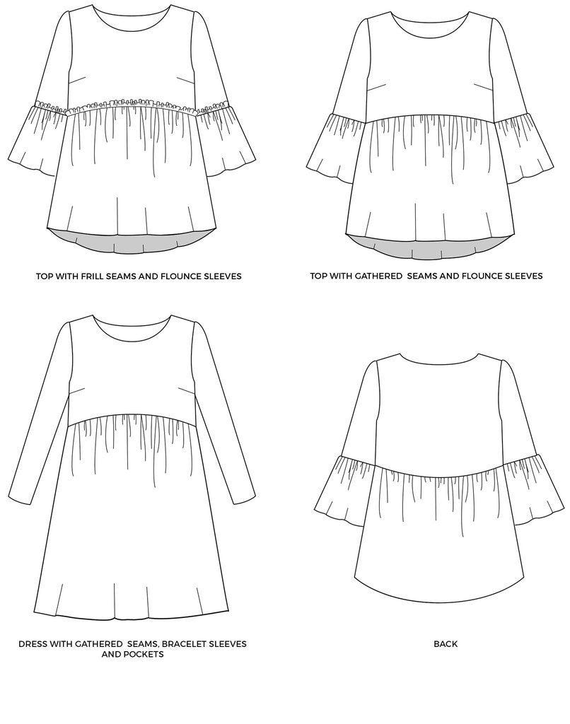 Tilly and the Buttons - Indigo Smock Top and Dress Sewing Pattern ...