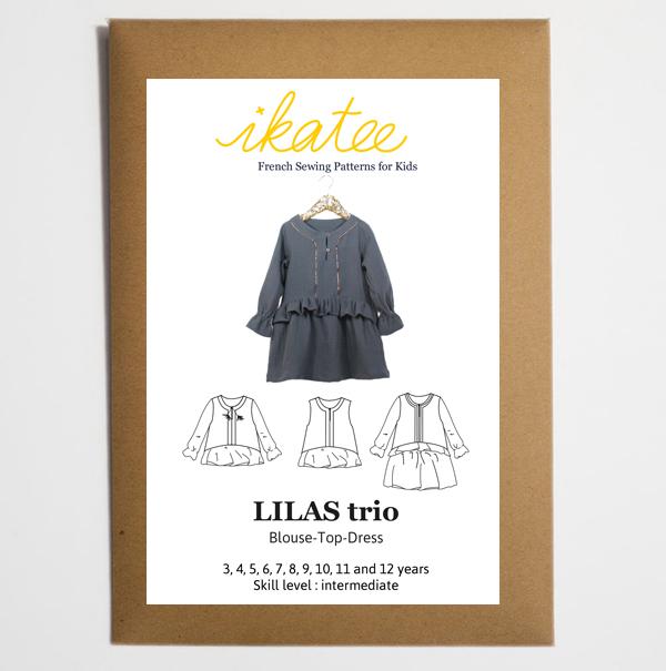 Ikatee - LILAS Trio Blouse - Top - Dress - Ages 3-12  Paper Sewing Pattern