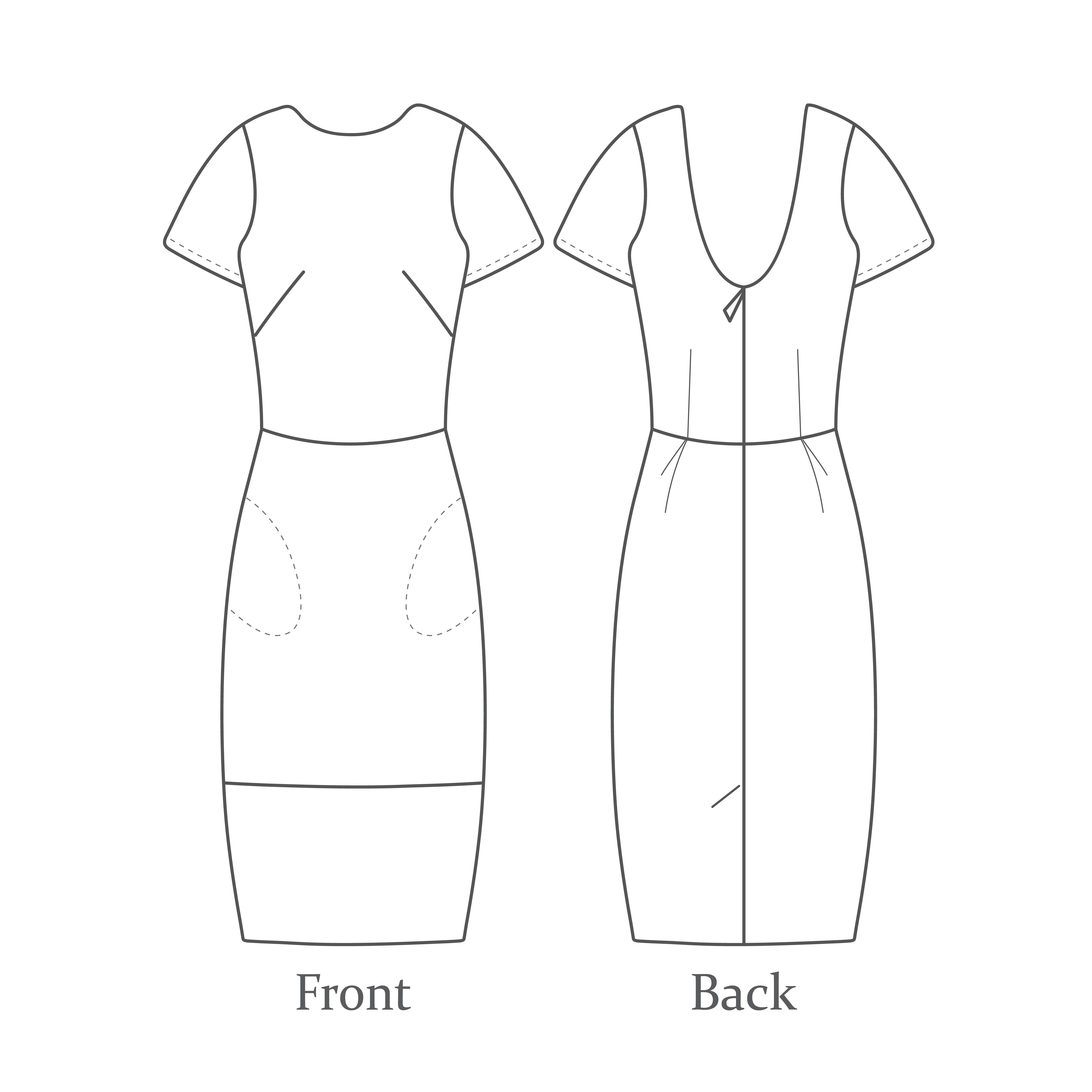 The Avid Seamstress THE SHIFT DRESS Sewing Pattern