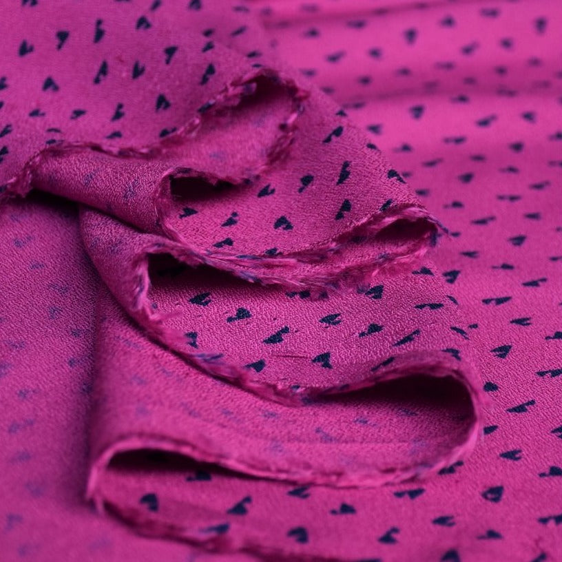 REMNANT 0.45 Metre - Cousette - Debbie Aster Viscose Crepe Fabric
