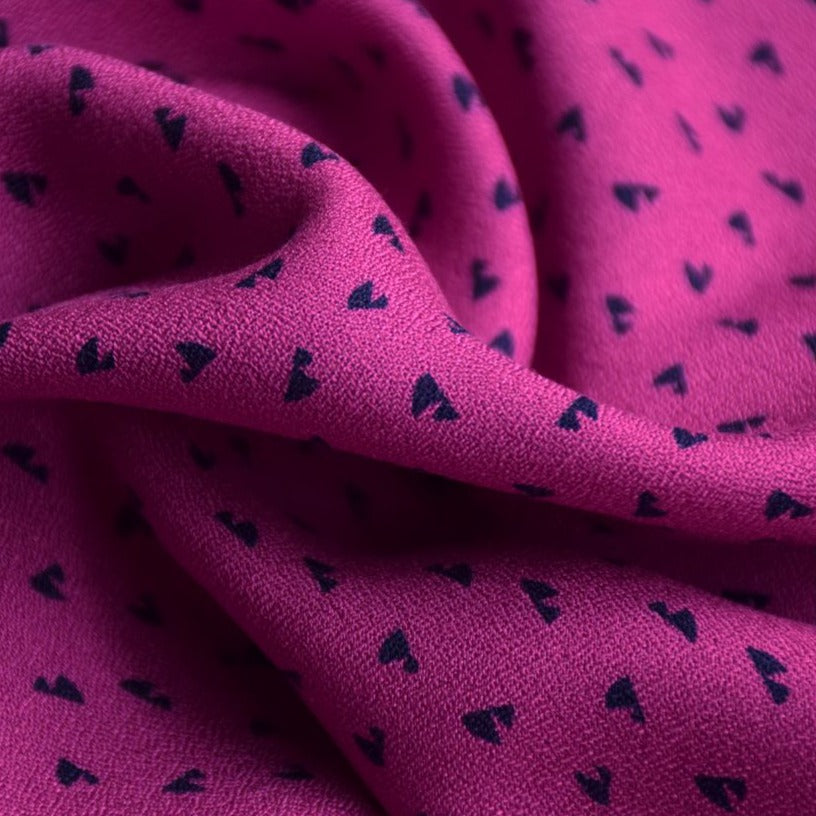 REMNANT 0.45 Metre - Cousette - Debbie Aster Viscose Crepe Fabric