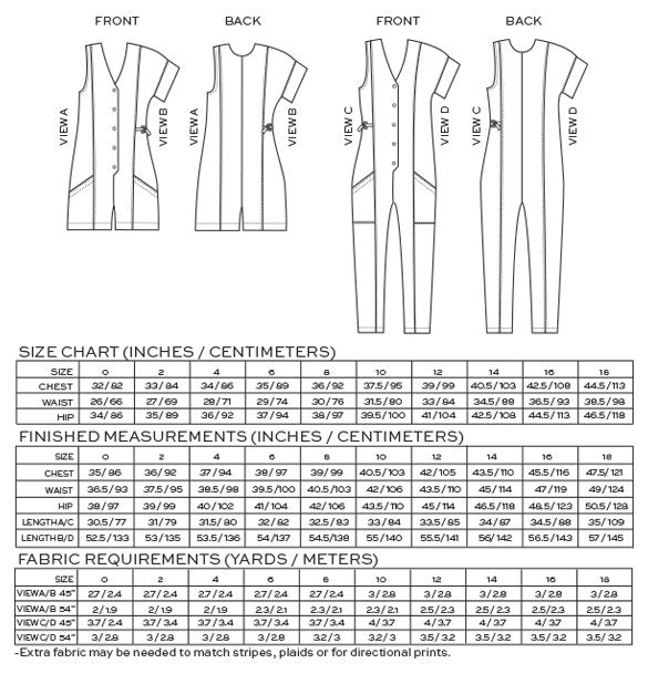True / Bias  -  RORY (YARI) Jumpsuit Sewing Pattern